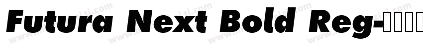 Futura Next Bold Reg字体转换